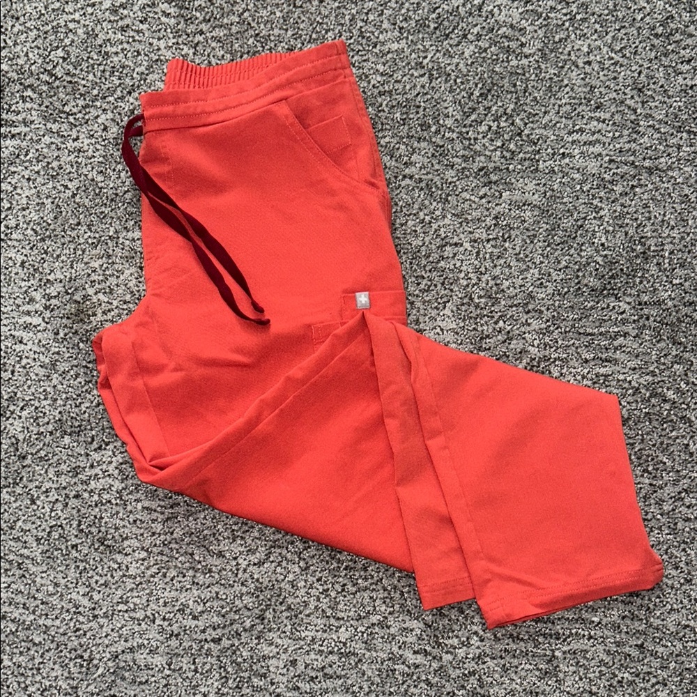 Figs Women's Straight Leg Pants - Red/orange
